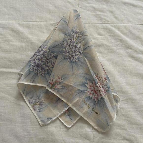 Japanese watercolor floral print bandana 0753 - Picture 1 of 4